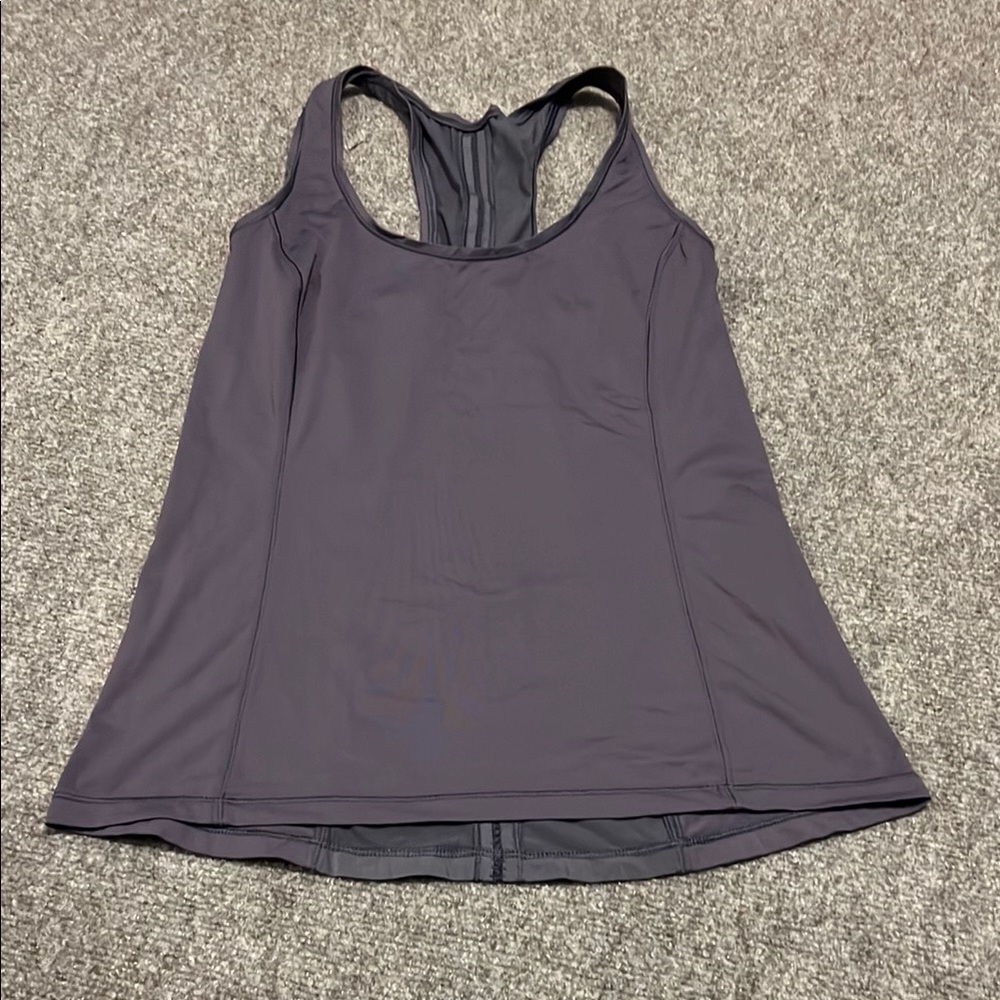 Lulu Lemon Purple Racerback Tank Top Size 6